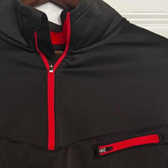 1661. Men’s Fila Black Pullover Hoodie Fleece-Lined NWT Size L - Picture 2 of 7